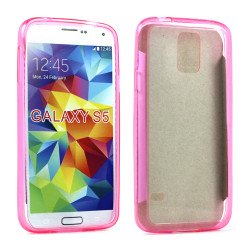 Samsung Galaxy S5 i9600 Crystal Clear Hybrid Case (Pink Clear)